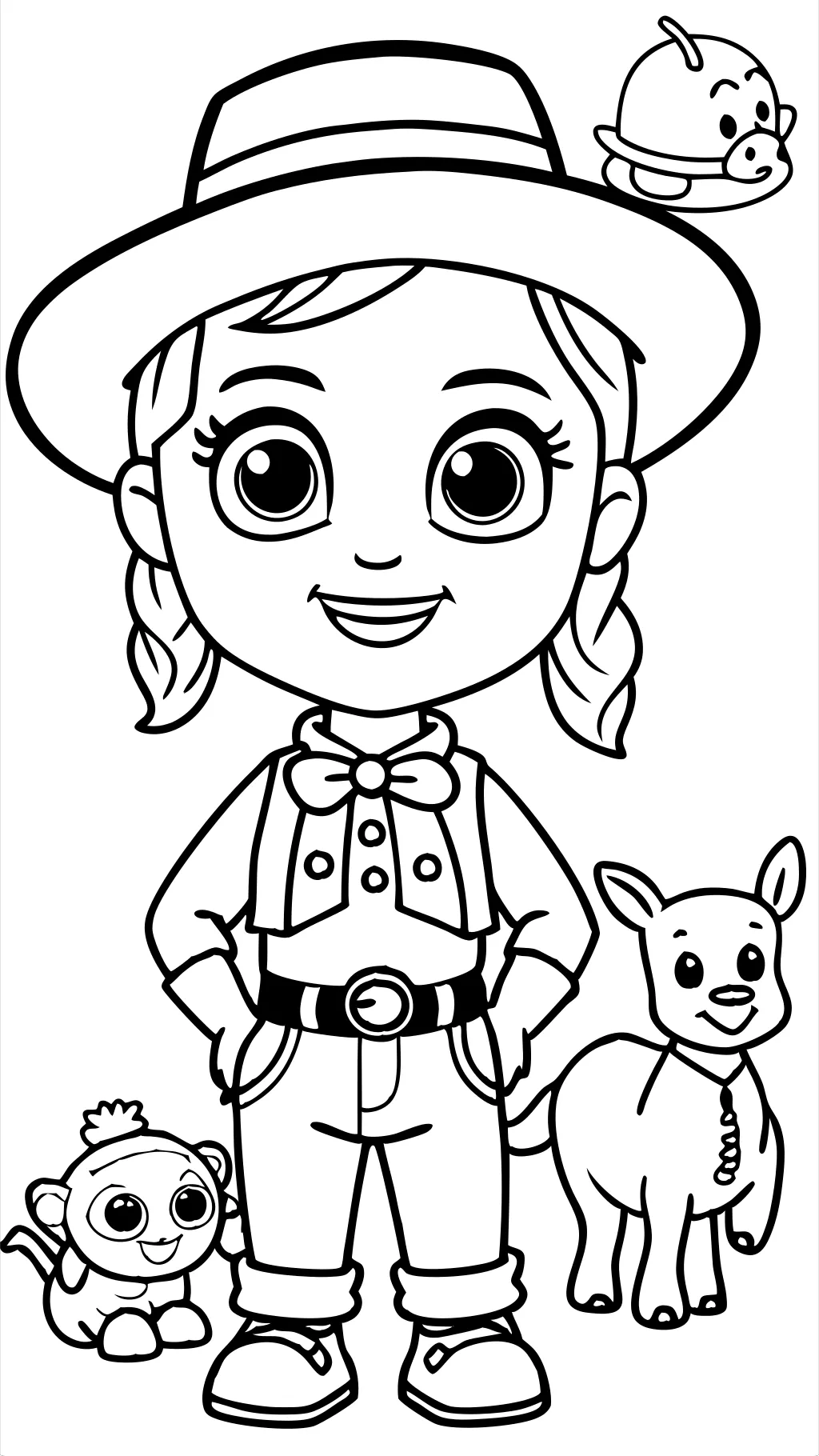 Página para colorear de Jessie Toy Story